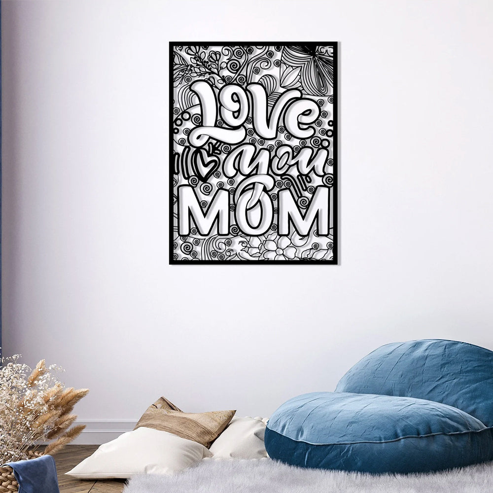 Custom Mom Metal Sign I Love You Mom Sign Metal Sign For Mom