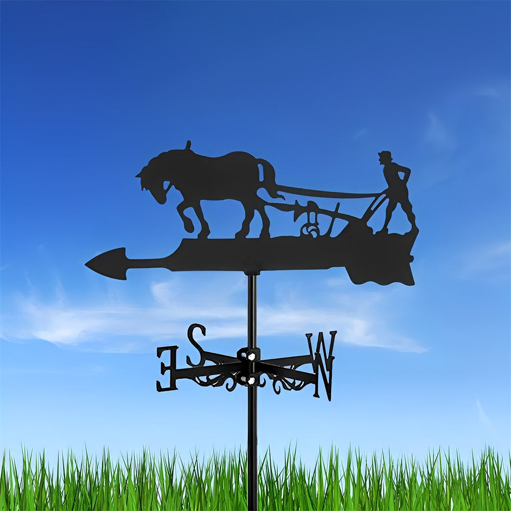Plow Horse Stainless Steel Weathervane