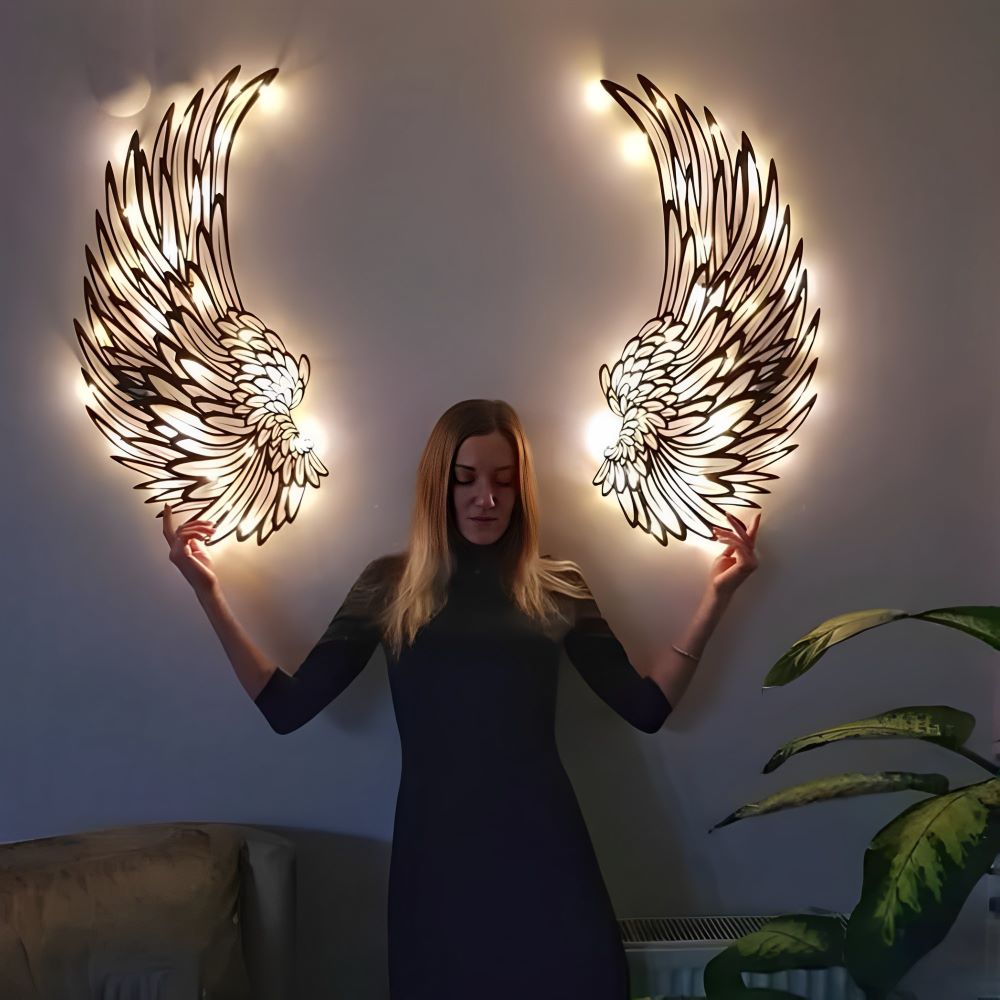 1 Pair Angel Metal Wall Art With – Beckymetal.com