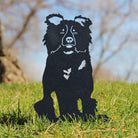 Border Collie Black Metal Dog Silhouette