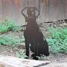 Brittany Spaniel Black Metal Dog Silhouette