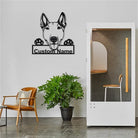 Personalized Bull Terrier Dog Metal Sign Art