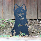 Cairn Terrier Black Metal Dog Silhouette