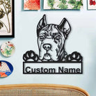 Cane Corso Dog Metal Art Personalized Metal Name