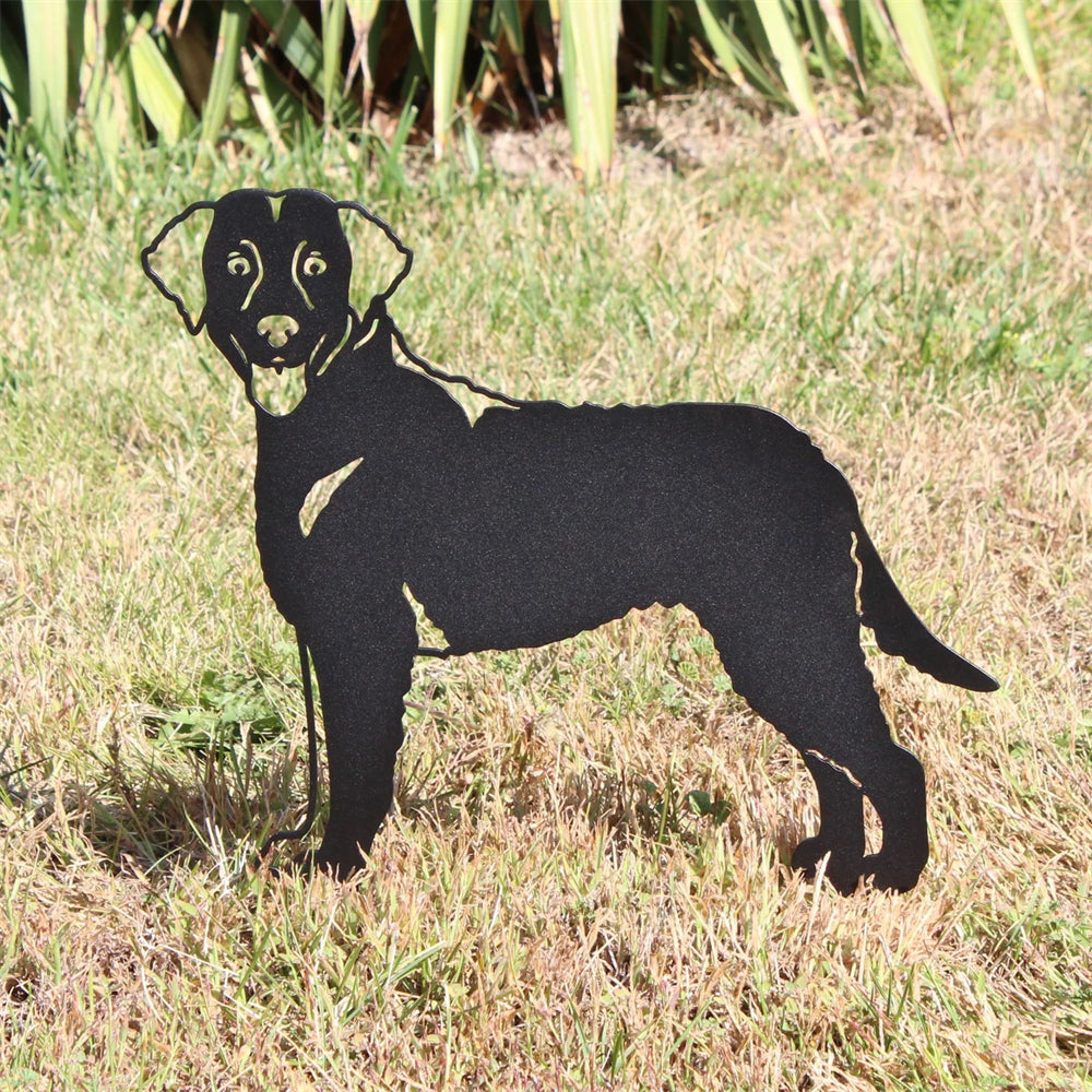 Chesapeake Bay Retriever Black Metal Dog Silhouette