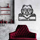 Chow Chow Dog Metal Art Personalized Metal Name Sign