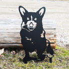 Corgi Black Metal Dog Silhouette