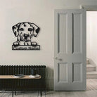 Dalmatian Dog Metal Art Personalized Metal Name Sign