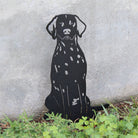 Dalmatian Black Metal Dog Silhouette