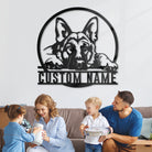 German Shepherd Metal Wall Art Dog Lover Personalized Metal Sign1