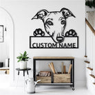 Custom Name Personalized Greyhound Dog Metal Sign Art
