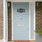Home Number Monogram Address Metal Sign Custom