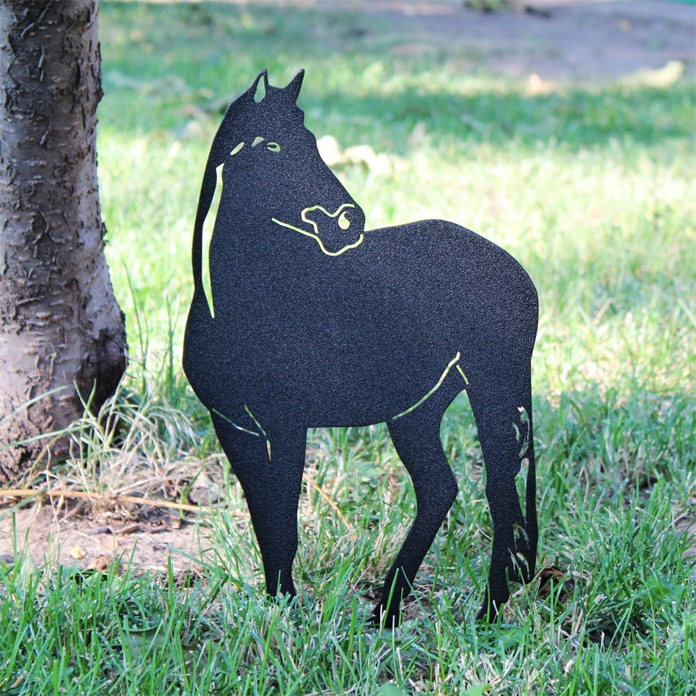 Horse Black Metal Animal Silhouette