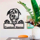 Personalized Irish Wolfhound Dog Metal Sign Art
