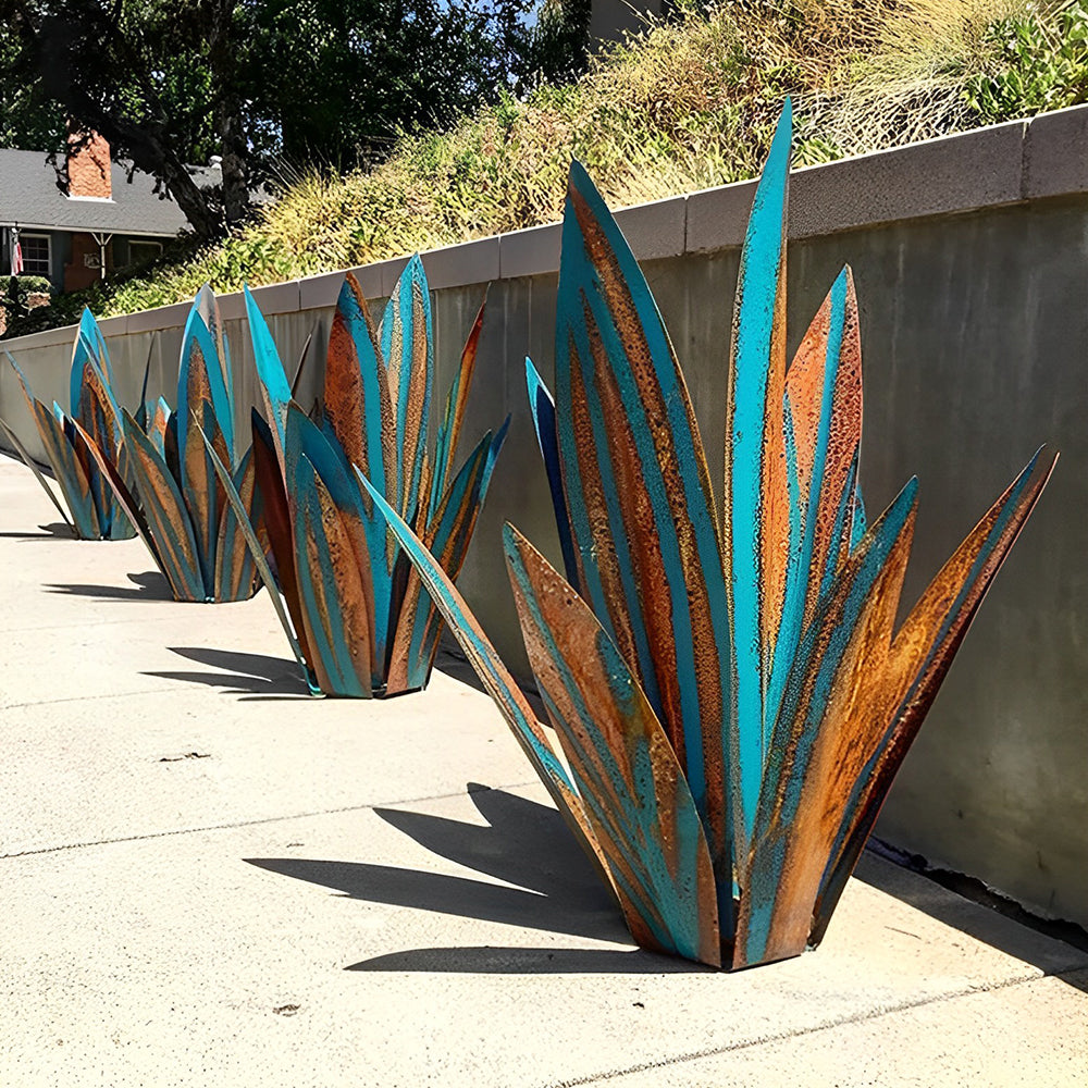 Plant Multicolor Agave Metal Garden Decoration