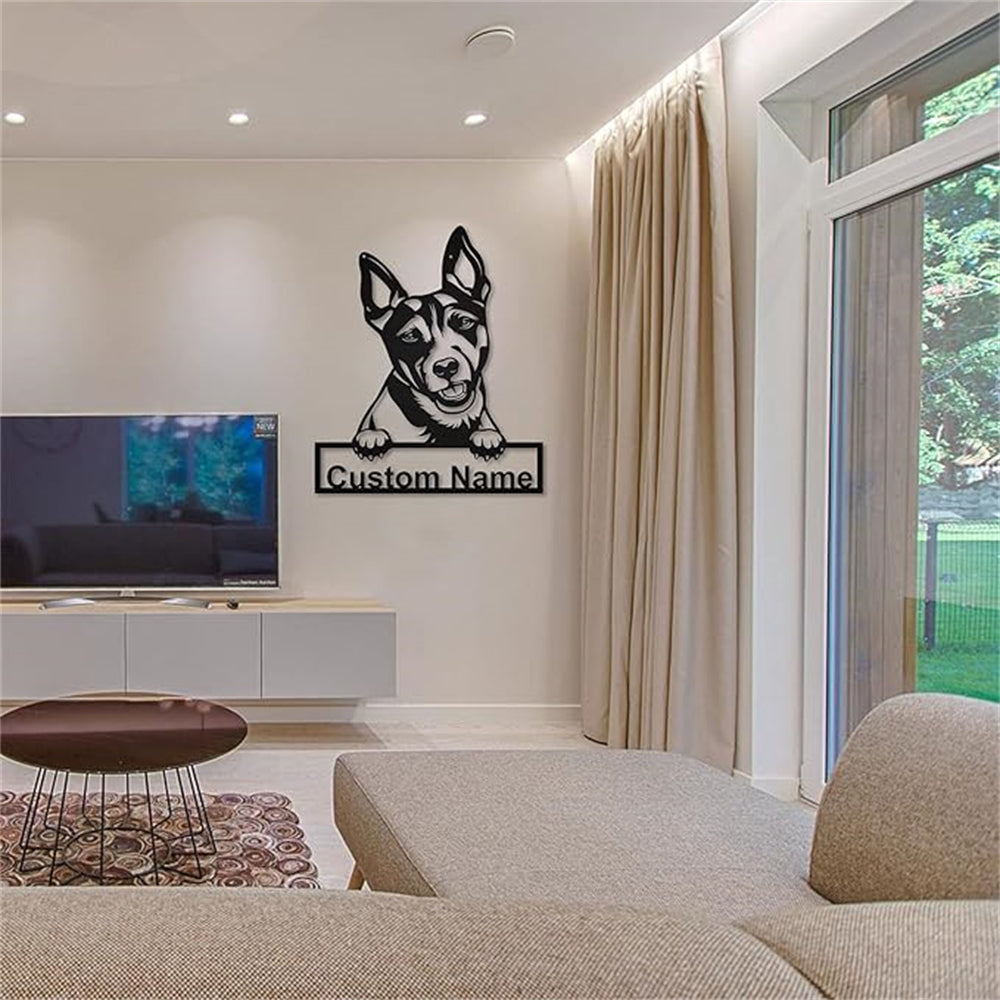 Personalized Rat Terrier Dog Metal Sign Art