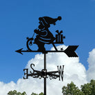 Santa Claus and Gift Stainless Steel Weathervane