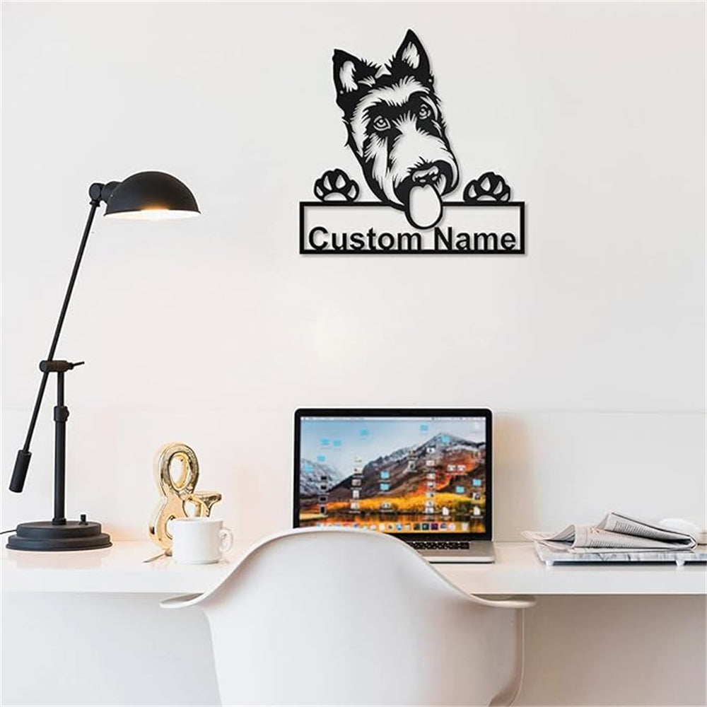 Personalized Scottish Terrier Dog Metal Sign Art