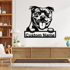 Personalized Staffordshire Bull Terrier Metal Sign Art
