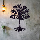 Yoga Tree of Life Pattern Metal Wall Art