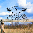 Sheep Farm Peeping Animal Outdoor Metal Garden Art