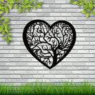 Heart-Shaped Tree of Life Metal Wall Art Decoration