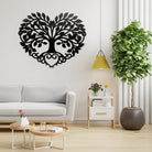 Heart and Bird Tree of Life Metal Wall Art