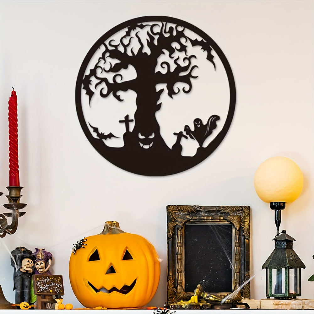 Halloween Tree Metal Wall Art Decoration