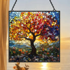 Tree of Life Sun Catcher Decoration Stained Glass Window Hanging