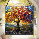 Tree of Life Sun Catcher Decoration Stained Glass Window Hanging