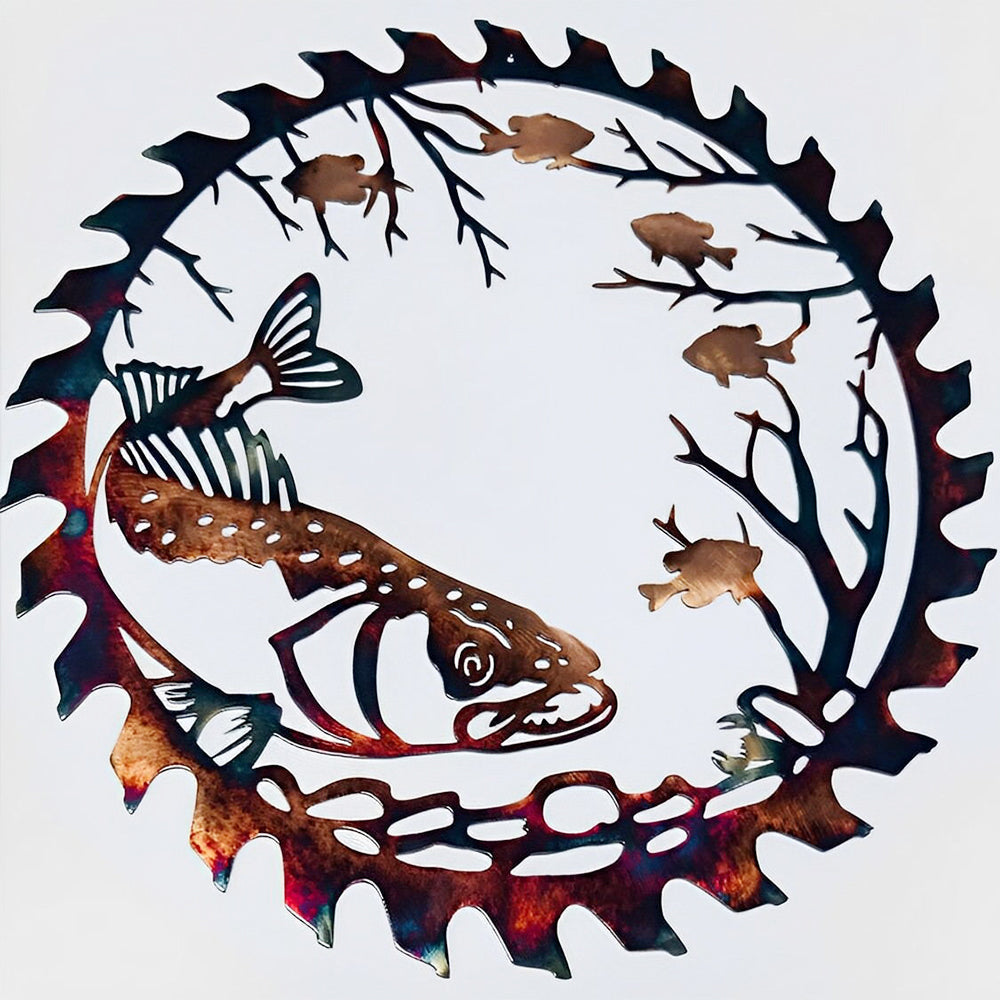 Marine Animal Fish Metal Wall Art