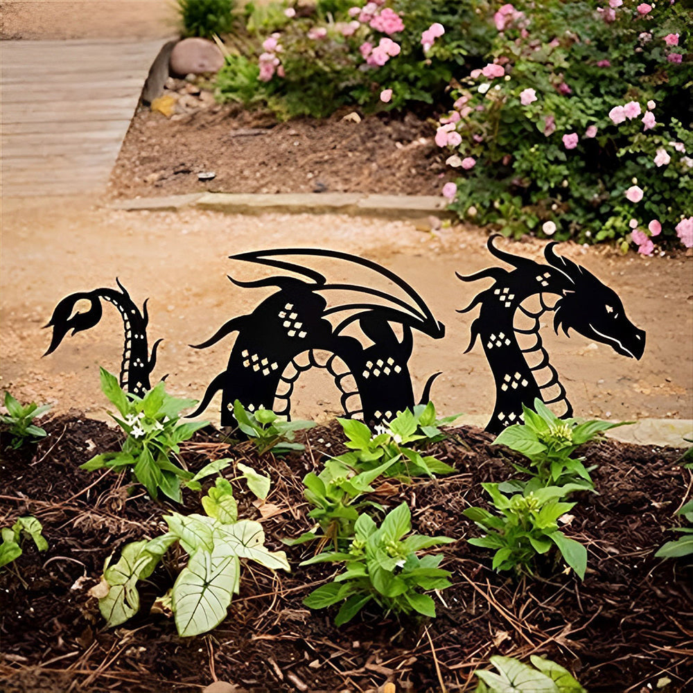 Dragon Animals Outdoor Metal Markers