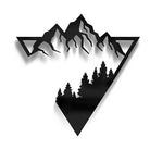 Mountain Peak And Trees Metal Wall Art